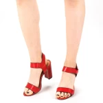 Sandale Dama cu Toc CS56 Red Mei
