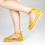 Pantofi Casual Dama cu Platforma FS5 Yellow Mei