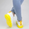 Pantofi Sport Dama YQ50 White-yellow Mei