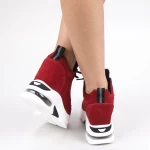 Pantofi Sport Dama cu Platforma YKQ173 Red Mei