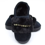 Papuci Dama de Casa FM8-5 Black Fashion