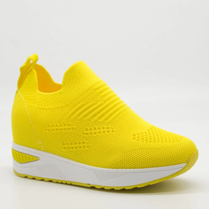 Pantofi Sport Dama cu Platforma KDN5 Yellow Mei