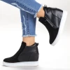 Pantofi Sport Dama cu Platforma 8-651 Black Sport Fashion