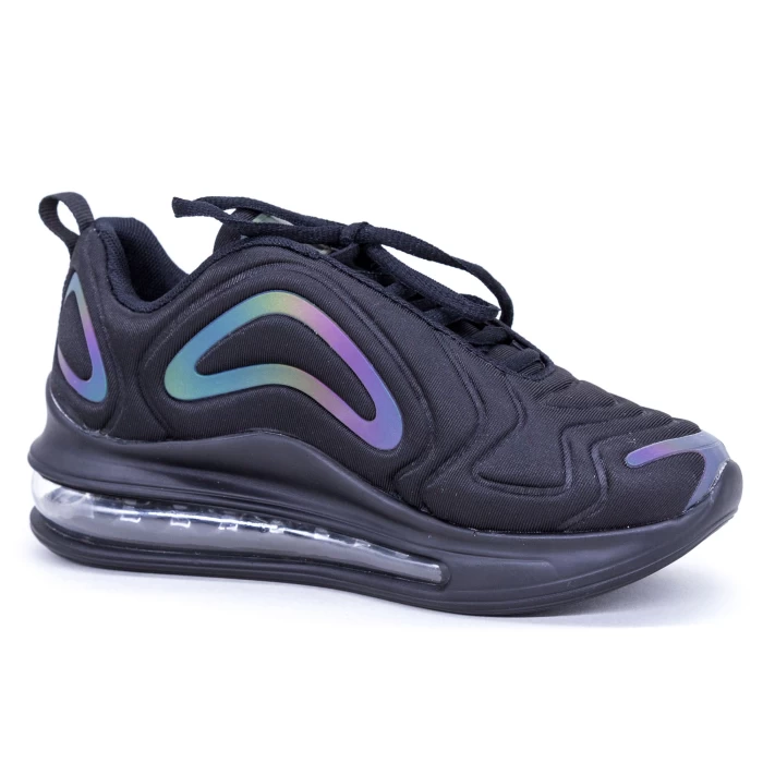 Pantofi Sport Dama 366-1 PSD Black-Rainbow Sport Fashion