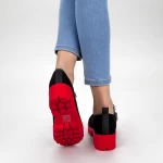 Pantofi Casual Dama ZP1975 Black-Red Mei