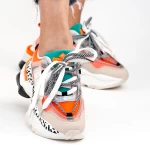 Pantofi Sport Dama cu Platforma YKQ205 Orange Mei