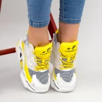 Pantofi Sport Dama cu Platforma 805 PSDP Yellow Mei