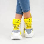 Pantofi Sport Dama cu Platforma 805 PSDP Yellow Mei