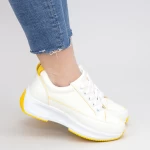 Pantofi Sport Dama XC8 White-yellow Mei