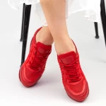 Pantofi Sport Dama cu Platforma SZ257 Red Mei