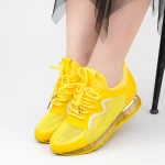Pantofi Sport Dama cu Platforma SZ258 Yellow Mei