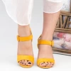 Sandale Dama cu Toc YBS76 Yellow Mei
