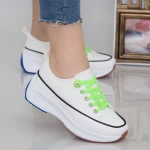 Pantofi Sport Dama cu Platforma XC2 White Mei