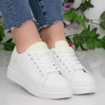 Pantofi Sport Dama YKQ190 White-Green Mei