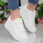 Pantofi Sport Dama YKQ190 White-Green Mei