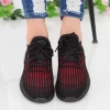 Pantofi Sport Dama LGGH1 Black-Red Mei
