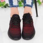Pantofi Sport Dama LGGH1 Black-Red Mei