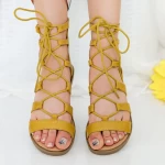 Sandale Dama CZLS1 Yellow Mei