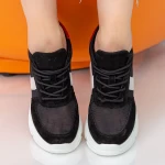 Pantofi Sport cu Platforma Dama QQ23 Black Mei