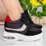 Pantofi Sport cu Platforma Dama QQ23 Black Mei