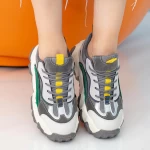 Pantofi Sport Dama cu Platforma WLXMN1 Grey Mei