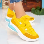 Pantofi Sport Dama cu Platforma X2905 Yellow Se7en