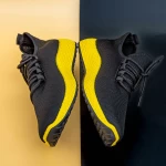 Pantofi Sport Barbati D755 Black-Yellow Mei