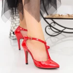 Pantofi cu Toc subtire OLMD5 Red Mei