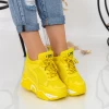 Pantofi Sport Dama cu Platforma 802 PSDP Yellow Mei