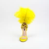 Sandale Dama cu Toc subtire XKK232 Yellow Mei