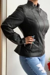 Jacheta Dama din imitatie de piele A1-1 Negru Mei