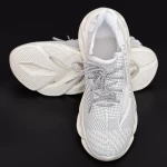 Pantofi Sport Barbati 0528 White-Grey Mei