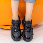 Pantofi Sport Dama cu Platforma NX98 Black Mei