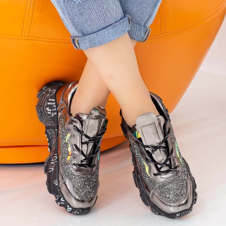 Pantofi Sport Dama cu Platforma NX99 Guncolor Mei
