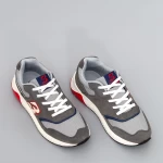 Pantofi Sport Barbati A0057-12 Gri inchis-Rosu AxBoxing