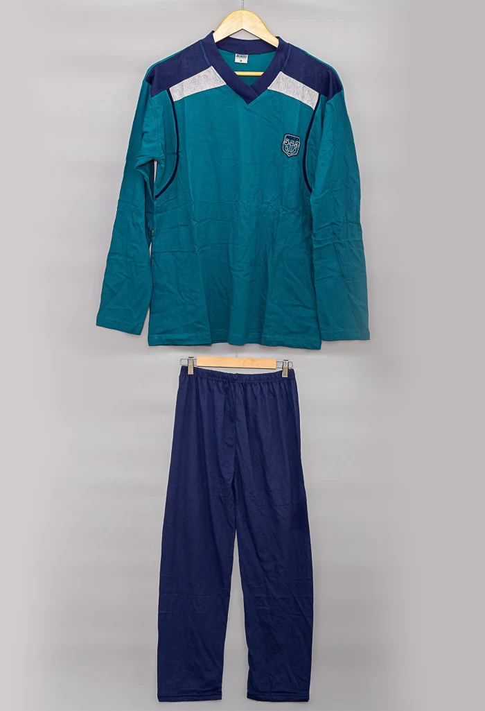 Pijama Barbati 980 Verde-Albastru Fashion