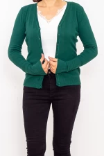 Bluza Dama cu nasturi QF1851-6 Verde Fashion