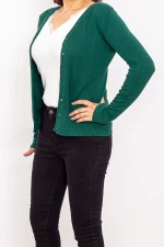 Bluza Dama cu nasturi QF1851-6 Verde Fashion