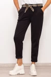 Pantaloni casual Dama 3741 Negru Fashion