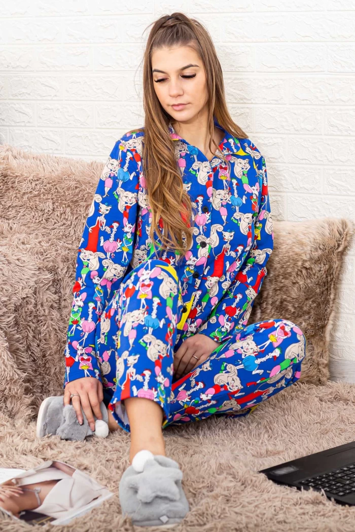 Pijama Dama 5625 Albastru Fashion