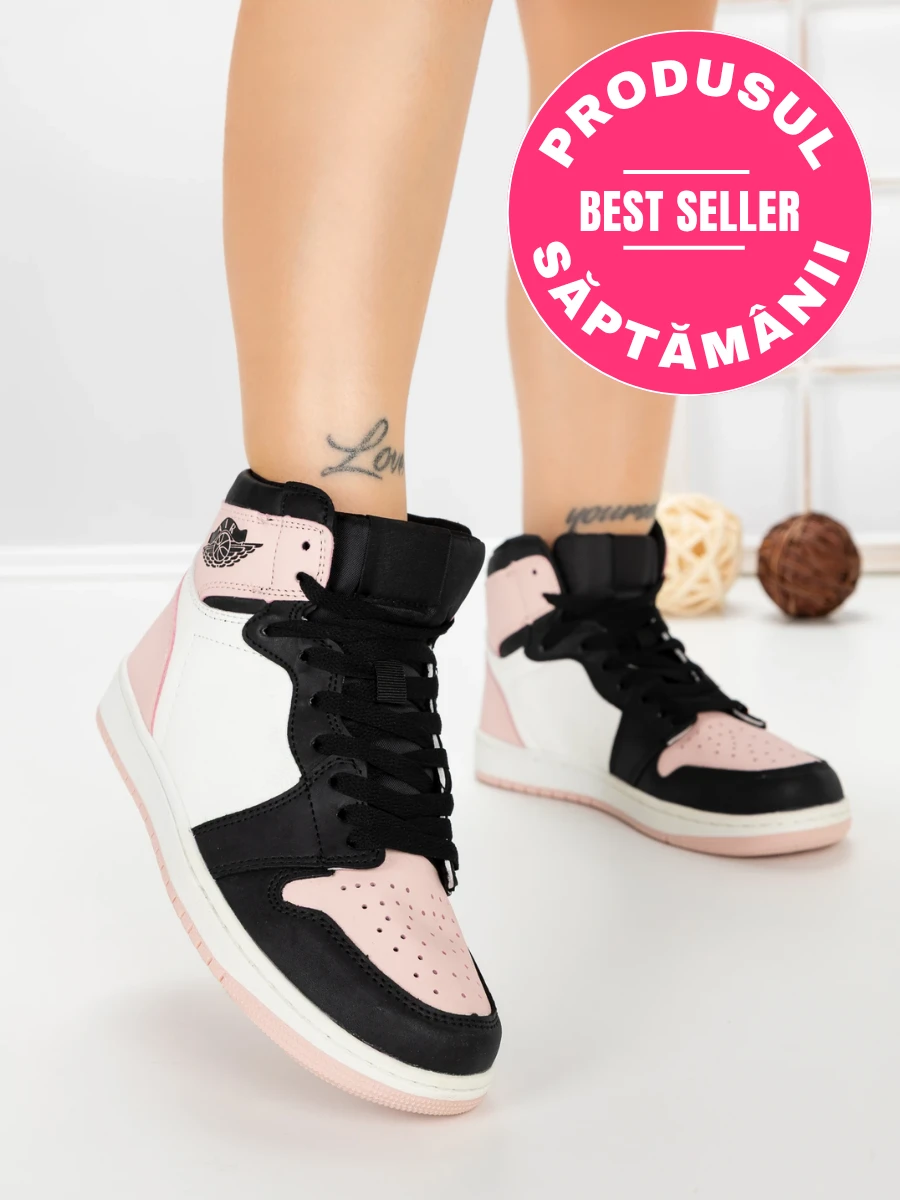 Pantofi Sport Dama CT2020C15-8 ROSA-BLANCO-NEGRO | STEPS HIGHER